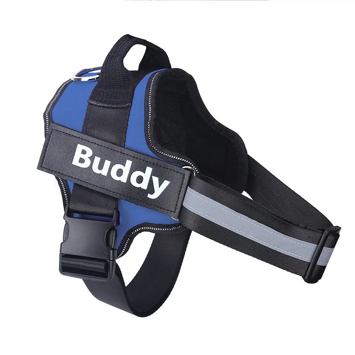 Personalized No-Pull Reflective Dog Harness
